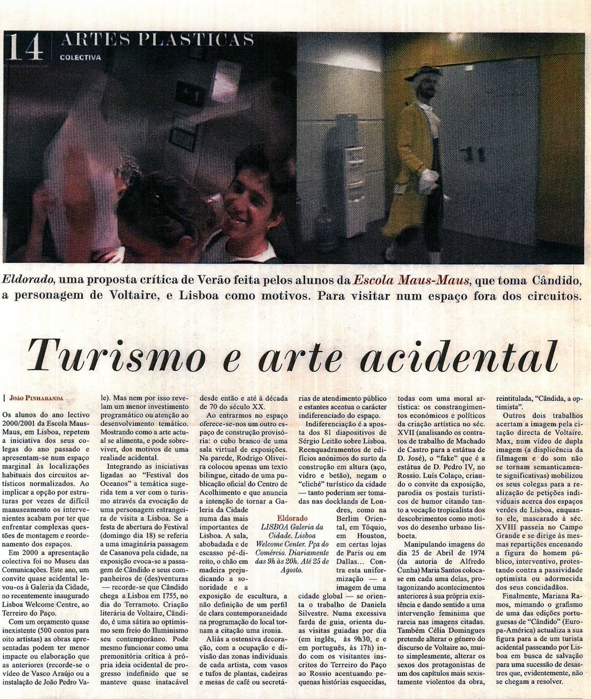 Público 25.08.2001 | João Pinharanda