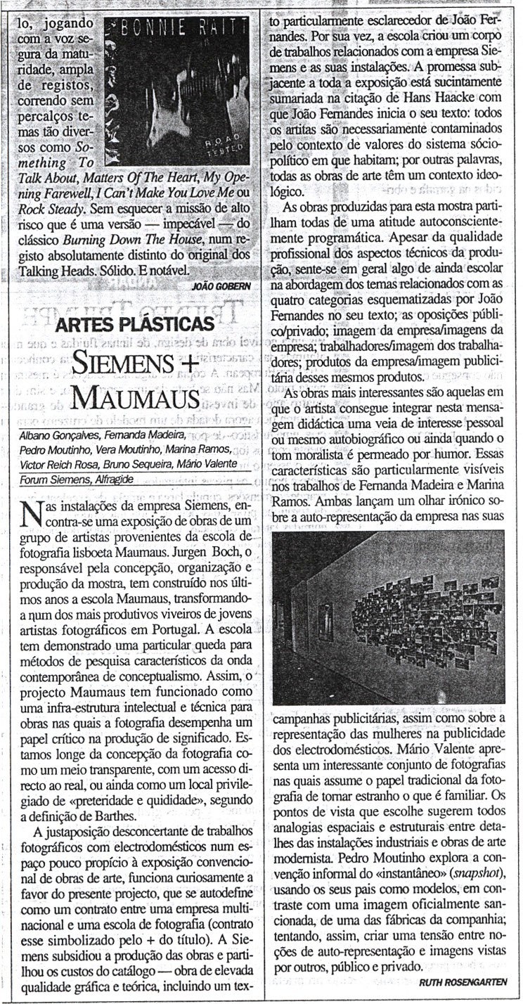 Visão | 25.01.1996 | Ruth Rosengarthen