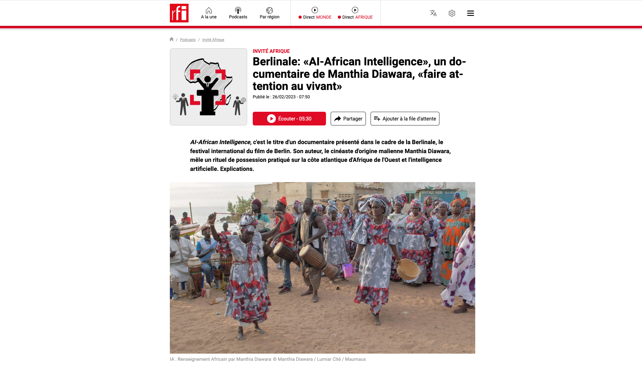 Radio France Internationale | 26.02.2023