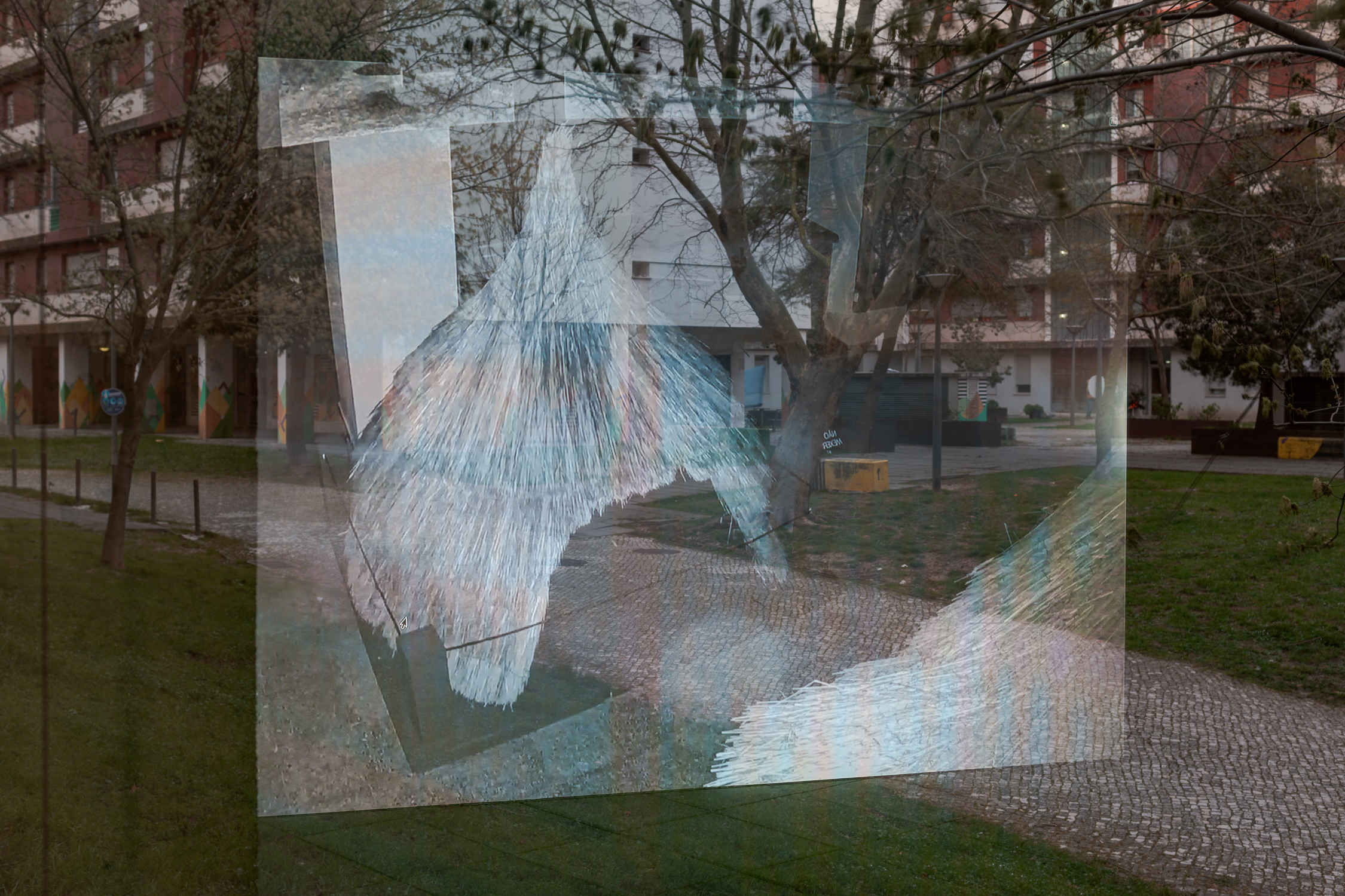 Willem de Rooij,
Hut Hut 2026, Lumiar Cité, vista da instalação. Foto: DMF